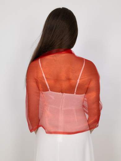 STRABELLO CERIMONIA Stola Cerimonia Elegante Donna Glitterata Doppio Velo