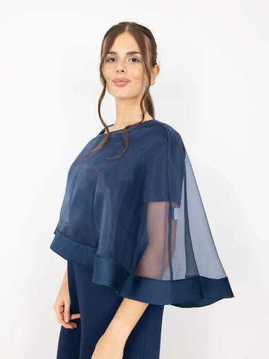 Peg Moda Coprispalle da cerimonia in organza Made in Italy 222-CAPPA