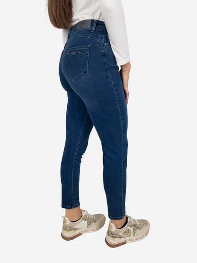 Emanuela Costa Women’s Capri Jeans in Blue Denim