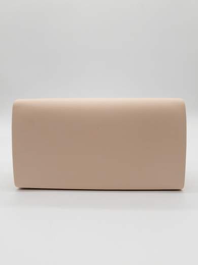 Pochette da cerimonia elegante nude con chiusura a calamita