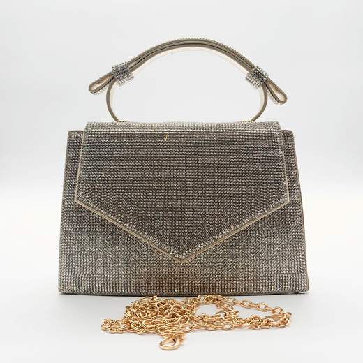 MICHELLE MOON Pochette Cerimonia Oro con Strass MD803-ORO