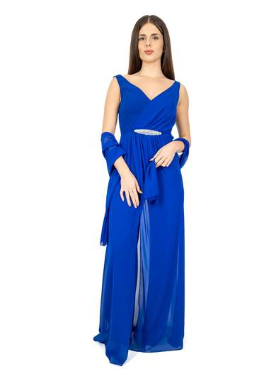 Bianca Brandi Tuta da cerimonia elegante chiffon e gioiello