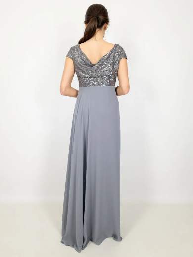 Bianca Brandi Curvy abito-lungo-cerimonia-paillettes-stola-chiffon 29086M