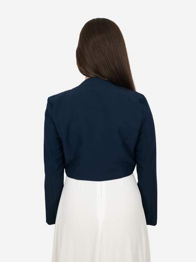 Elegant short bolero jacket with long sleeves for formal occasions