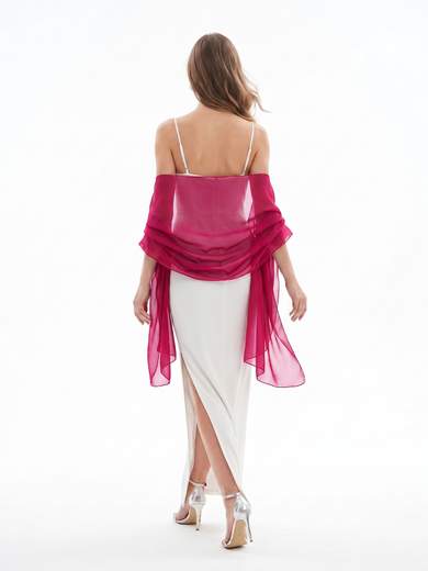 Elegant Solid Color Chiffon Ceremony Stole