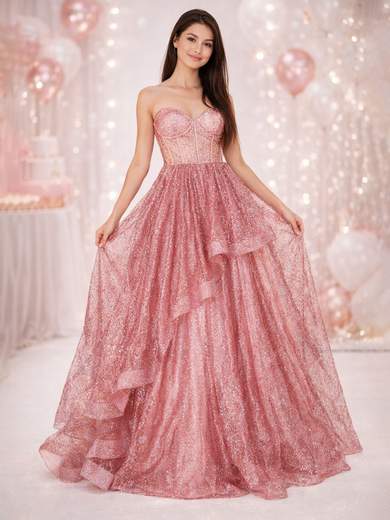Elegant Glitter Princess 18th Birthday Dress