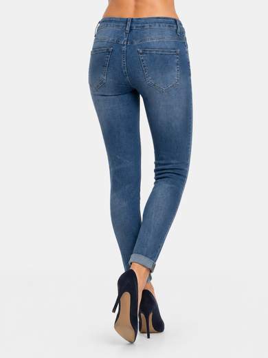 Five-Pocket Stretch Skinny Jeans 3D-9006