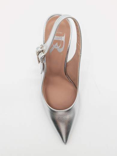 Silver Ceremony Slingback with Double Buckle BC7334-ARGENTO