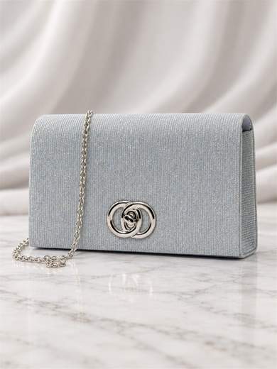 MICHELLE MOON Pochette glitter argento da cerimonia HD1435-ARGENTO