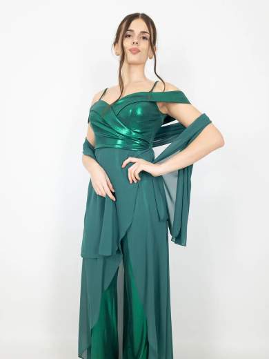 Tuta elegante da cerimonia con stola – Raffinata e sofisticata