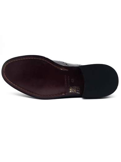 Scarpa Oxford Uomo Classica Full Brogue Nera
