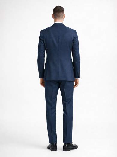 Men’s Drop 7 slim fit three-piece virgin wool suit