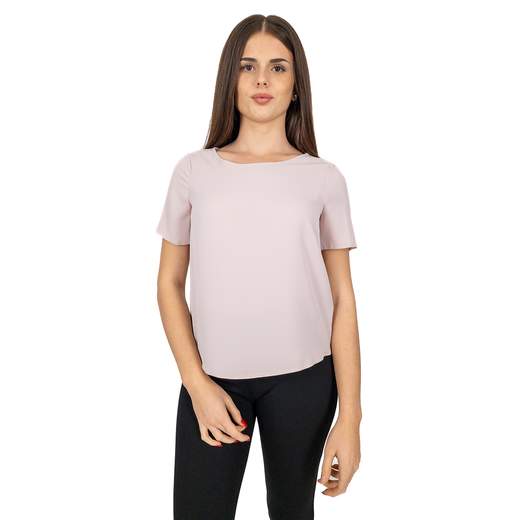 RINASCIMENTO Blusa Elegante Manica Corta tessuto Satin di Rinascimento
