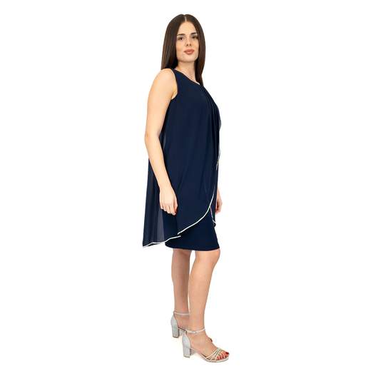Frank Lyman Abito Cerimonia Donna Corto Tubino con Strass Taglie Forti