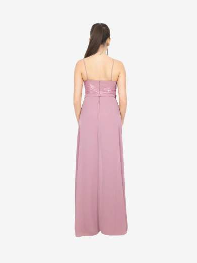 Tuta Elegante da Cerimonia con Pantalone e Gonna in Chiffon