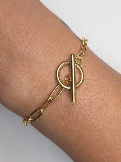 Strabello Bijoux Golden Link Charm 87145-0