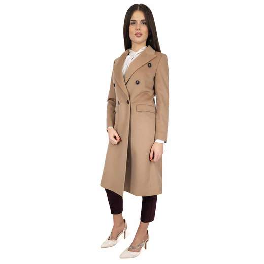 Cappotto Cashmere Donna Elegante Invernale Doppiopetto