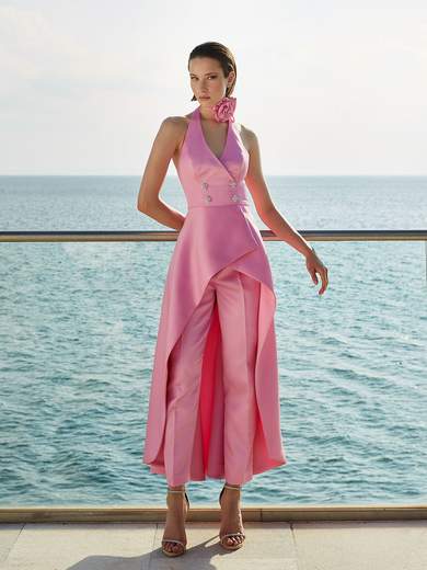 MAESTRI Completo Pantalone Elegante Donna Cerimonia Per Mamma Sposa O Sposo