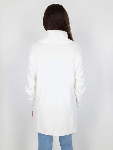 Z Studio Maglia Lunga Per Leggings Collo Alto Maxi Maglione A Dolcevita