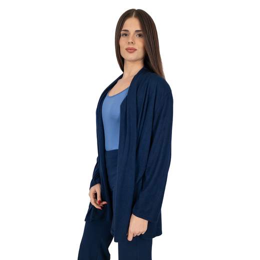 STRABELLO Cardigan Lungo Donna Invernale Lana e Viscosa Taglie Comode
