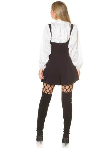 KOUCLA Camicetta Sexy in Raso con Fiocco - Maniche Lunghe Eleganti 0000LT51261