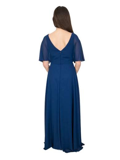 BIANCA BRANDI Abito Lungo Cerimonia Elegante Stile Impero con Stola 28847