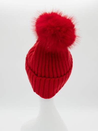 Andrea Cool Cappello Invernale Donna Con Pon Pon Elegante Glitterato