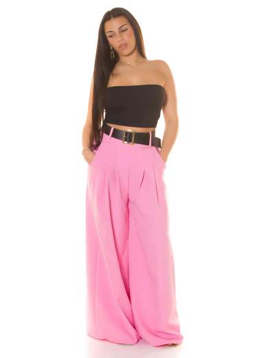 KOUCLA Pantaloni Koucla a Vita Alta con Gamba Larga e Cintura 0000H6321