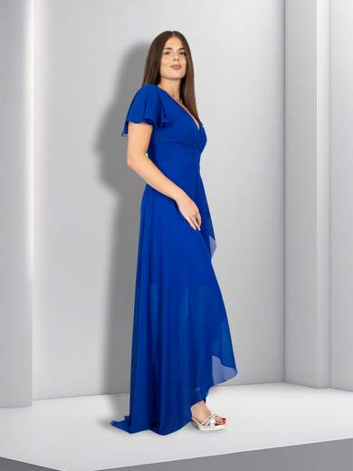 STRABELLO CERIMONIA Abito da cerimonia lungo stile impero con spacco frontale A29599-4042-ALIDA-CURVY