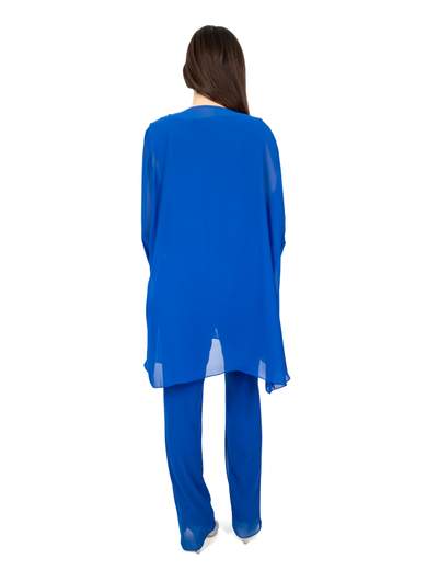 JEAN CRYÒ Completo Pantalone Elegante Donna da Cerimonia Taglie Forti