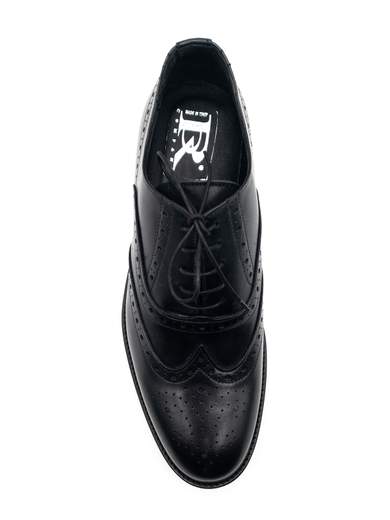 Scarpa Oxford Uomo Classica Full Brogue Nera