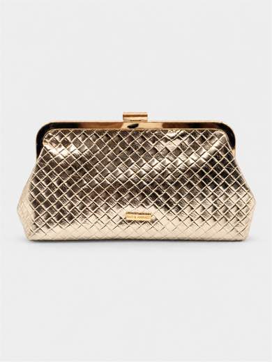 BACI E ABBRACCI Pochette Oro Elegante da Cerimonia TC2942-ORO