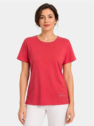 Women's 100% Cotton T-Shirt Made in Italy E85