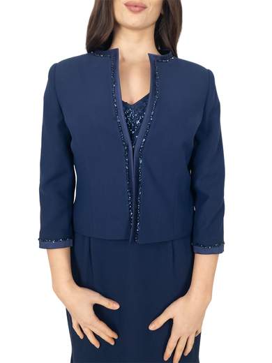 Long formal dress with jacket for mother of the bride