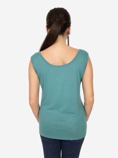 Canotta Donna Curvy Oversize a Spalla Larga in Viscosa Elasticizzata