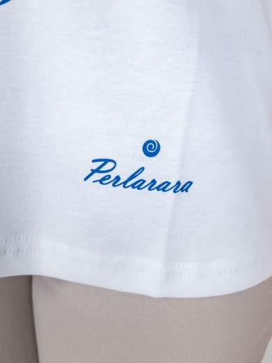 Women’s cotton tank top with circle print and sparkling details