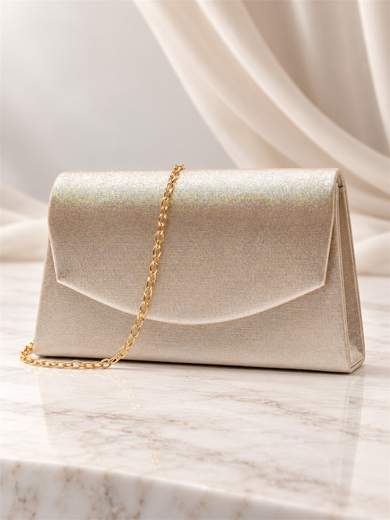MICHELLE MOON Pochette Oro Glitterata da Cerimonia HL3569-ORO