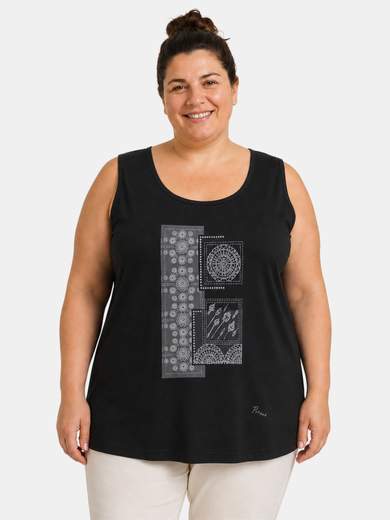 PERLARARA Curvy Cotton Tank Top Maxi 54-58 CE2114