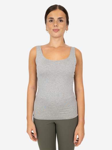 Women’s Slim Fit Viscose Tank Top with Lurex Trim – One Size