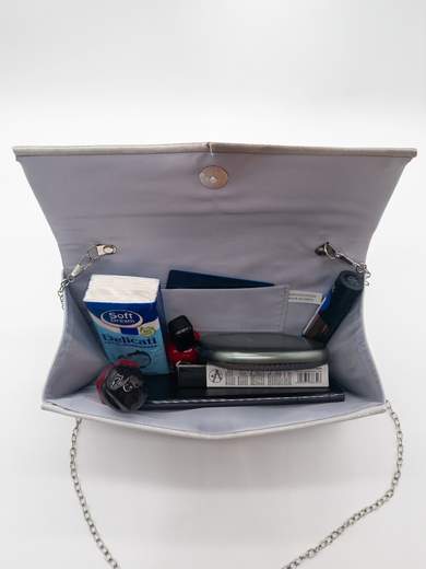 Glitter Evening Clutch with Magnetic Closure
