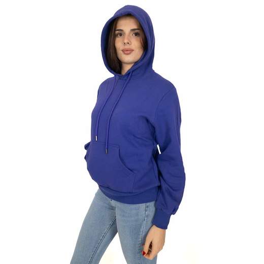 Felpa Donna con Cappuccio e Tasca Frontale
