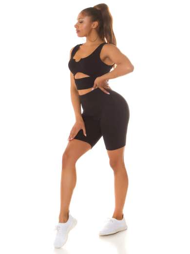 KOUCLA Completo Sportivo Sexy con Taglio Frontale 0000SET6166