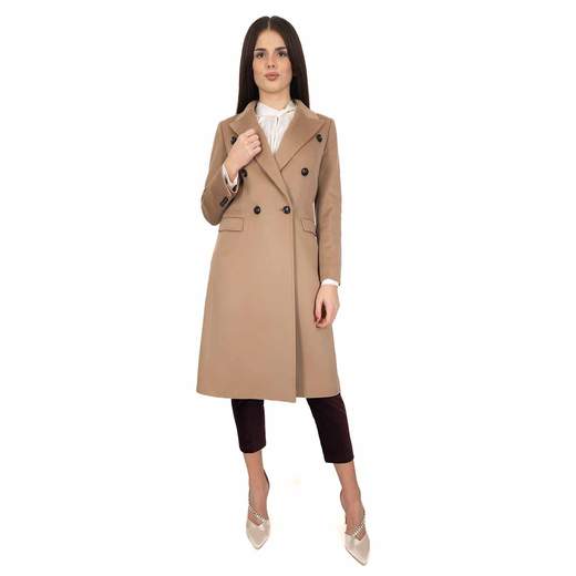 NORMEET Cappotto Cashmere Doppiopetto Invernale Made in Italy