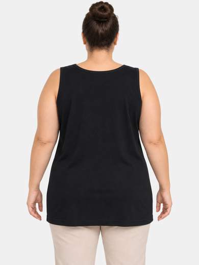 Canottiera Donna Maxi Curvy 100% Cotone Spalline Larghe Stampe CE2126