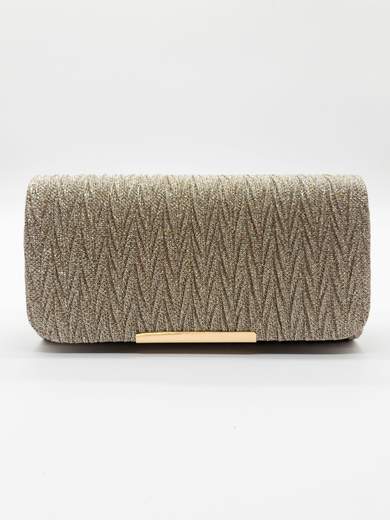 Pochette da cerimonia oro elegante in lurex