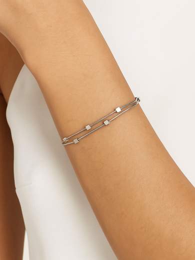 Strabello Bijoux CubeLines Silver 88455-0