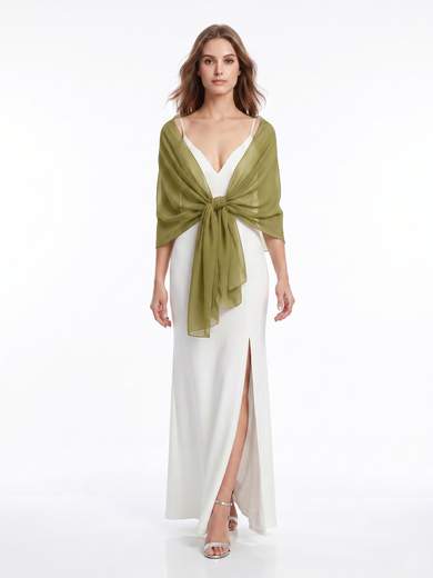 Elegant Solid Color Chiffon Ceremony Stole