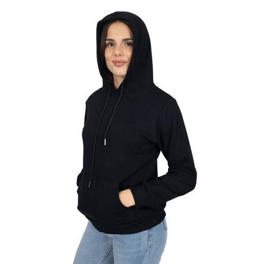 Felpa Donna con Cappuccio e Tasca Frontale