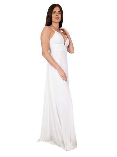 Abito da Sposa Economico in Chiffon con Spacco Gina