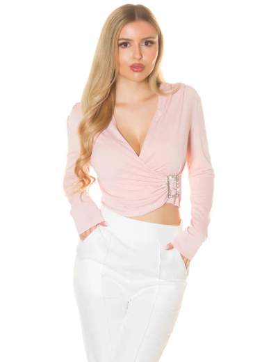 KOUCLA Camicetta Corta con Fibbia Glitterata 0000LT39839